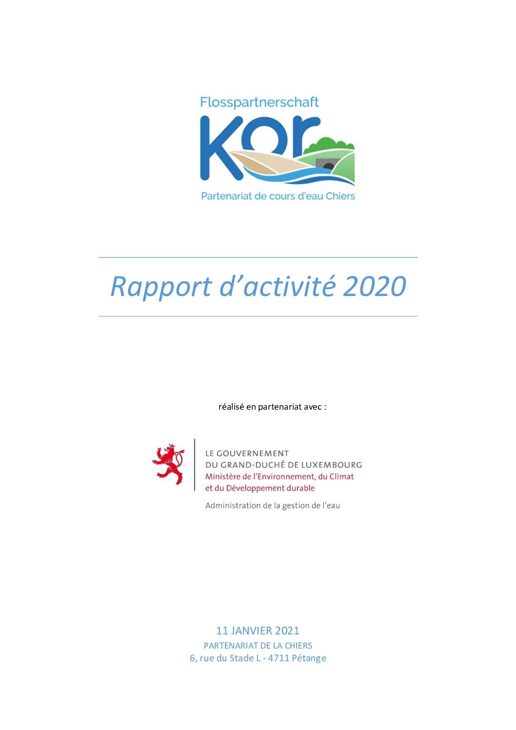 rapport d'activité 2020